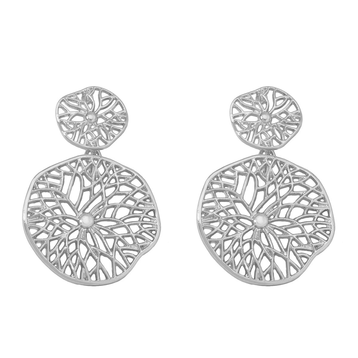 Spider Web Chunky Drop Earrings