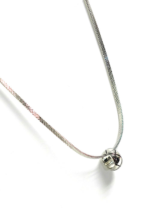 Silver Ring Pendant Necklace