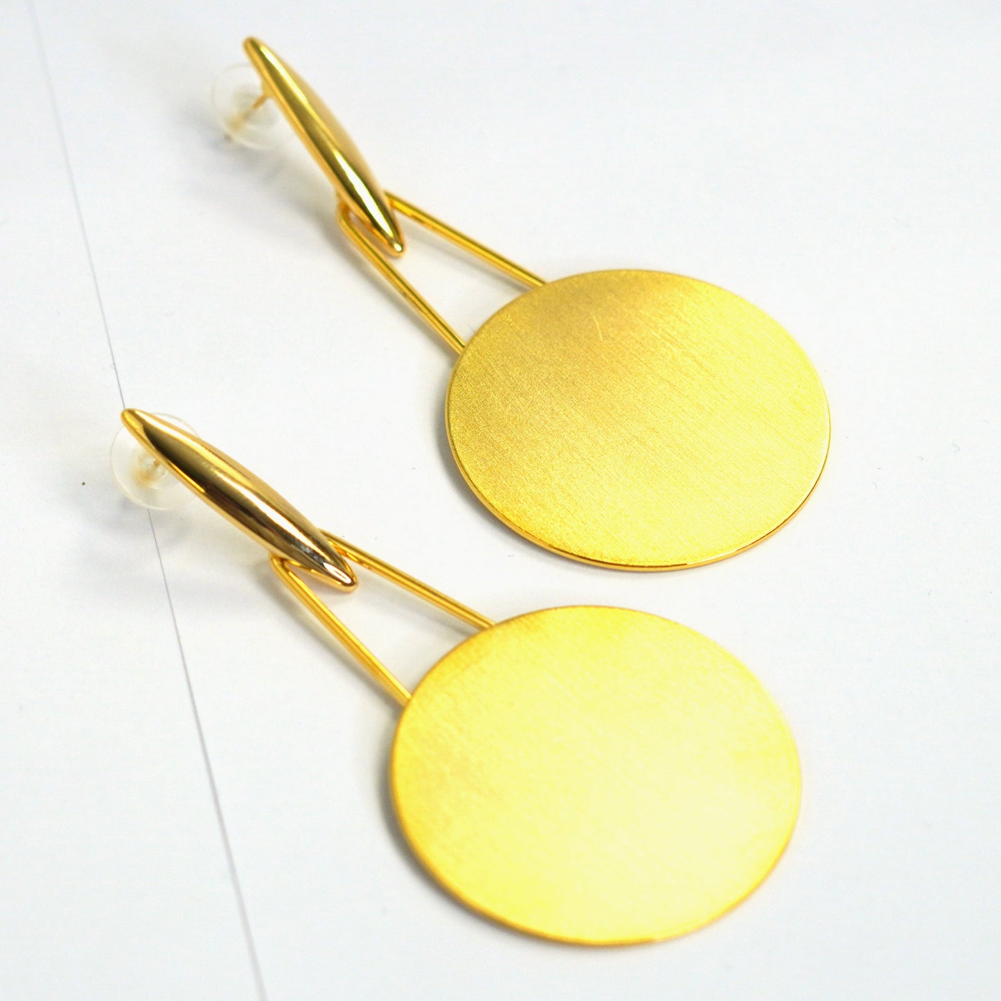 Hanging Bell Gold Drop Earrings