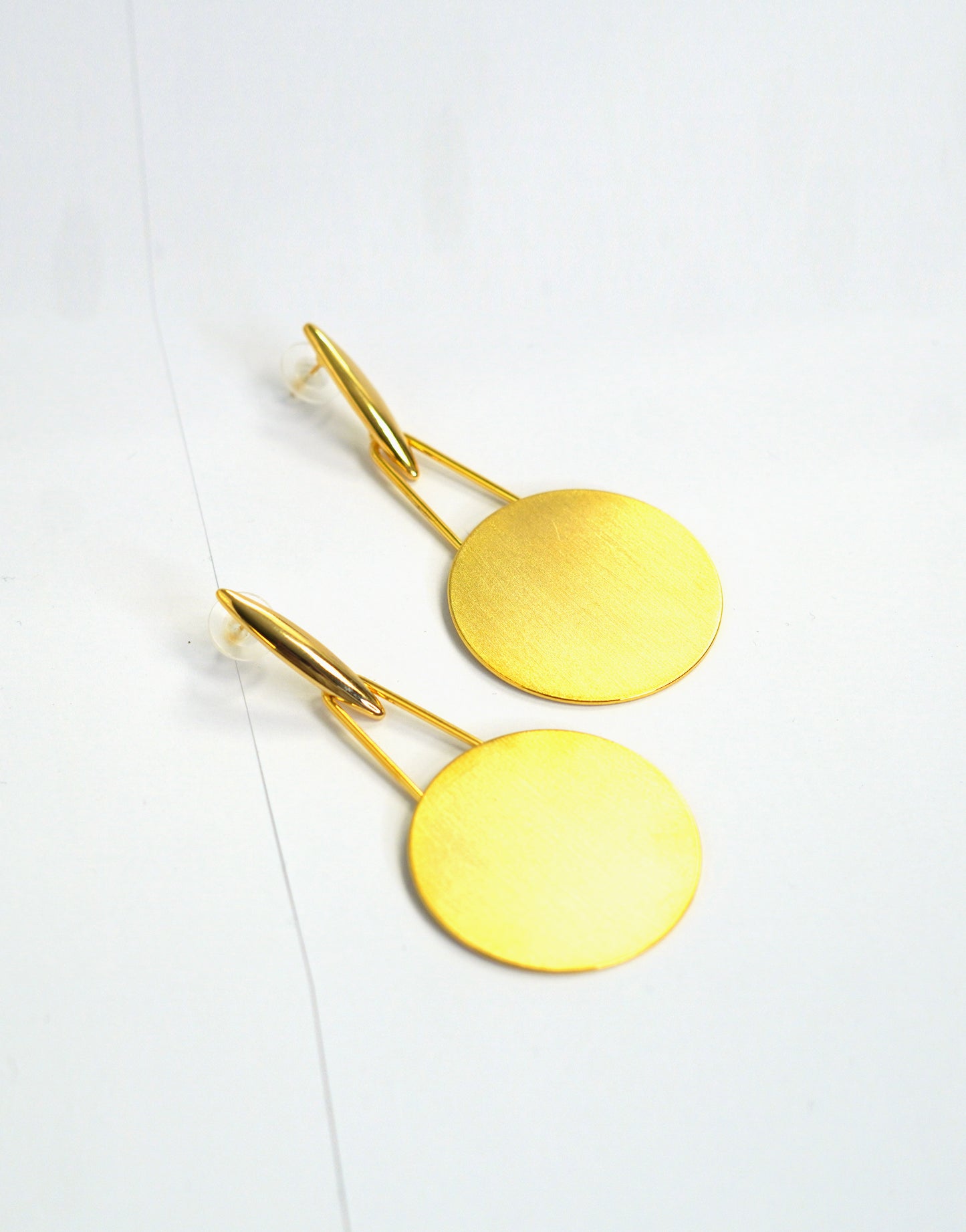 Hanging Bell Gold Drop Earrings