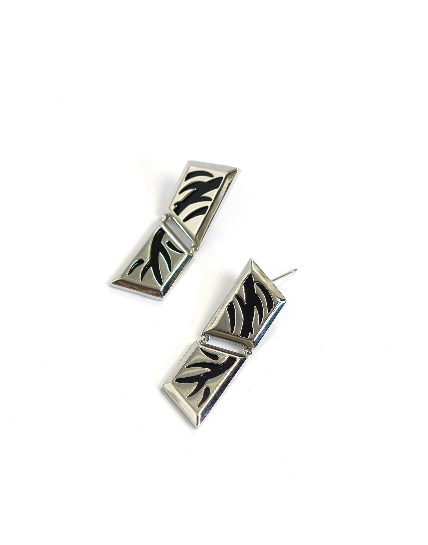 Silver Palattes Drop Earrings