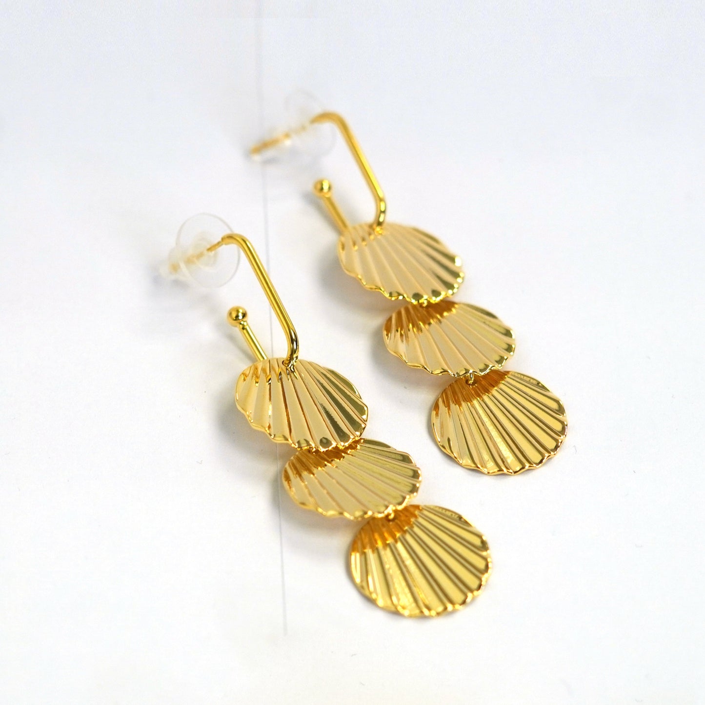 Sunlshine Trio Gold Drops Earrings