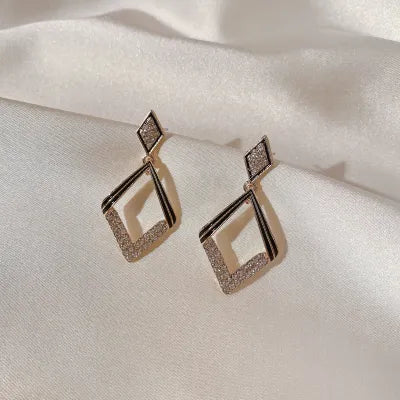 Multi Shapes Zirconia Drop Earrings