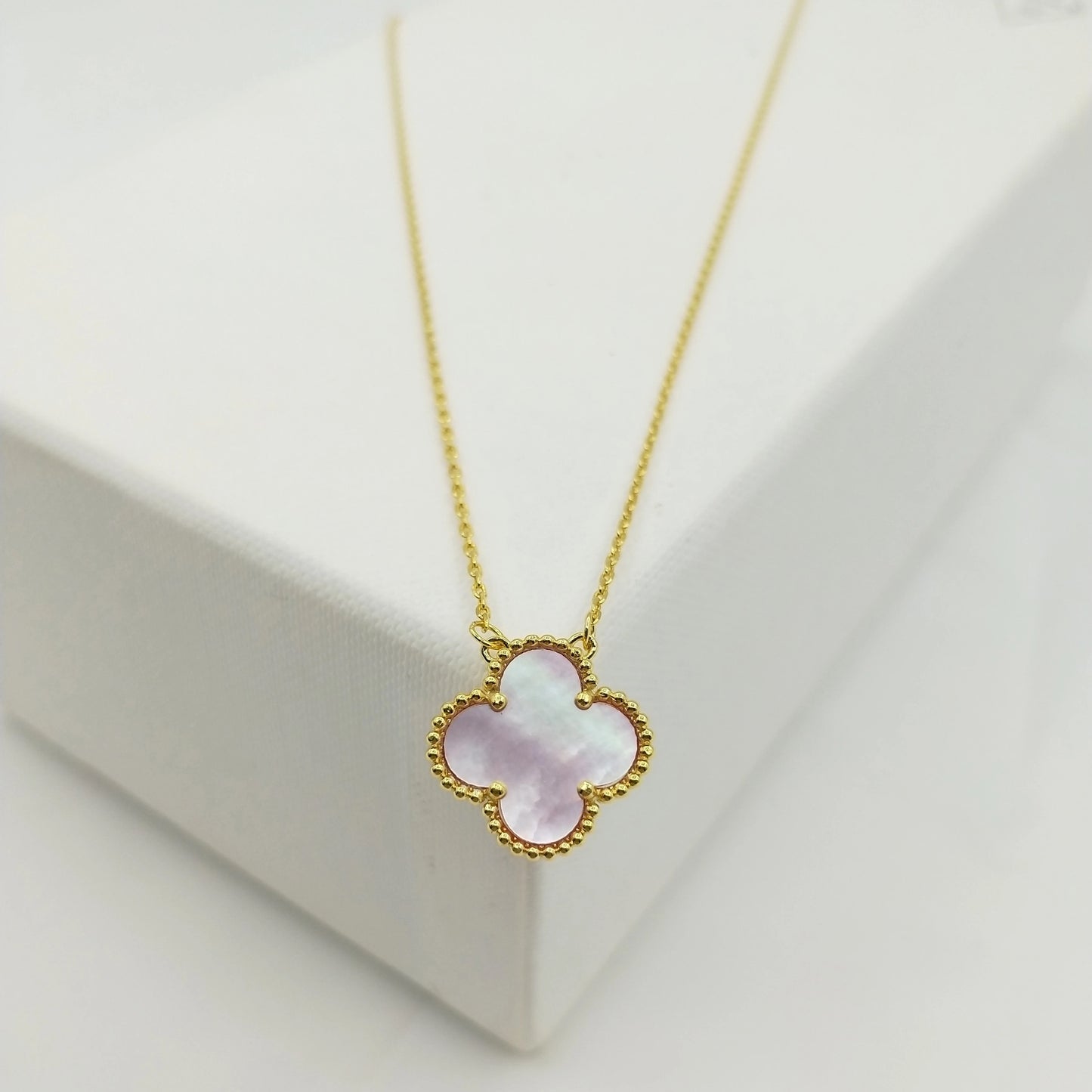 Gold Layer Clover Pendant Necklace