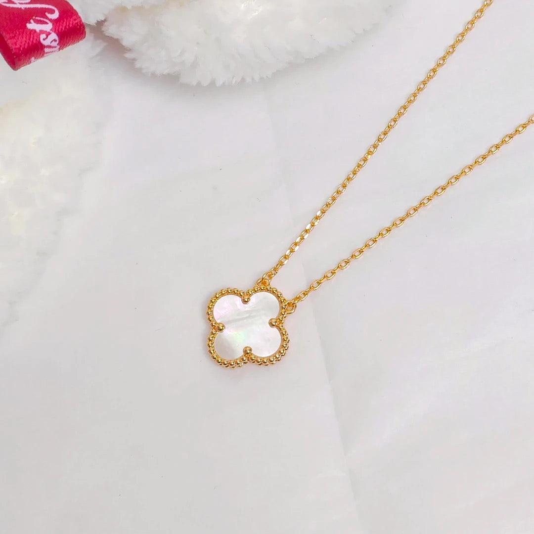 Gold Layer Clover Pendant Necklace