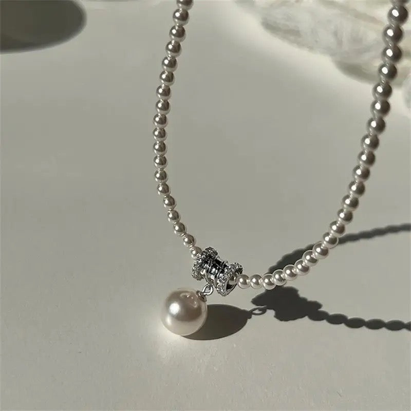 Ball Pearl Pendant Pearl Necklace