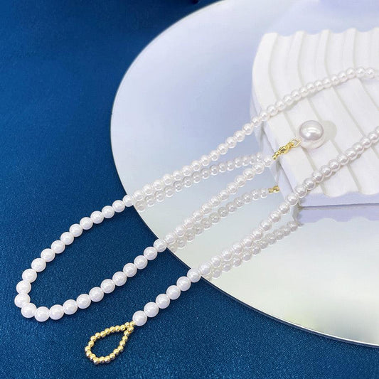 White Pearl Pendant Pearl Necklace