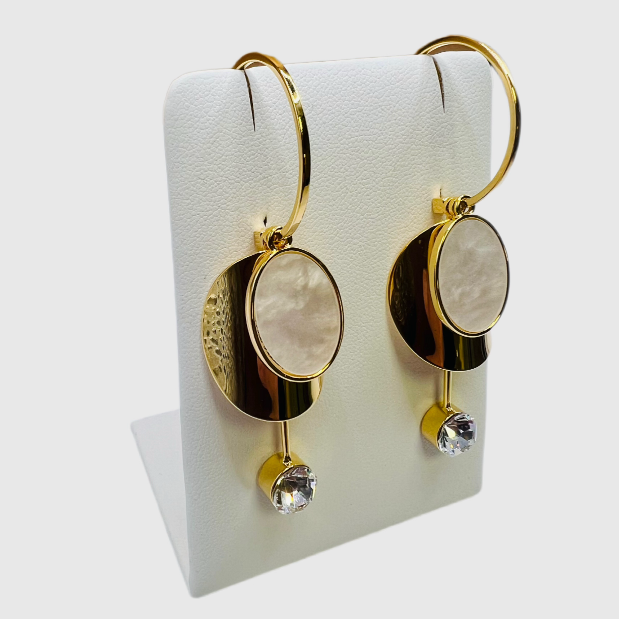 Jaz Diamante Gold Drop Earrings