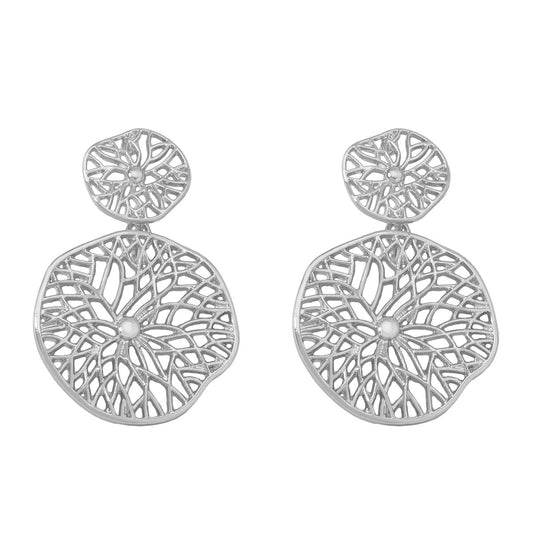 Spider Web Chunky Drop Earrings