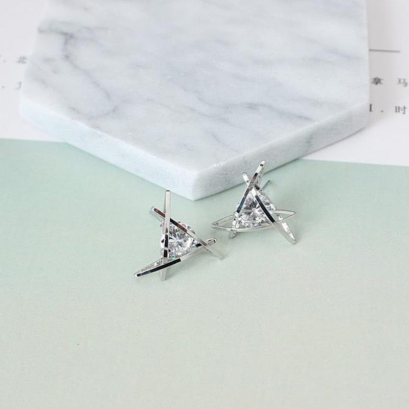 Precious Diamente Stud Earrings