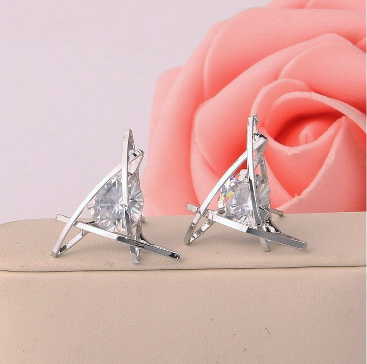 Precious Diamente Stud Earrings