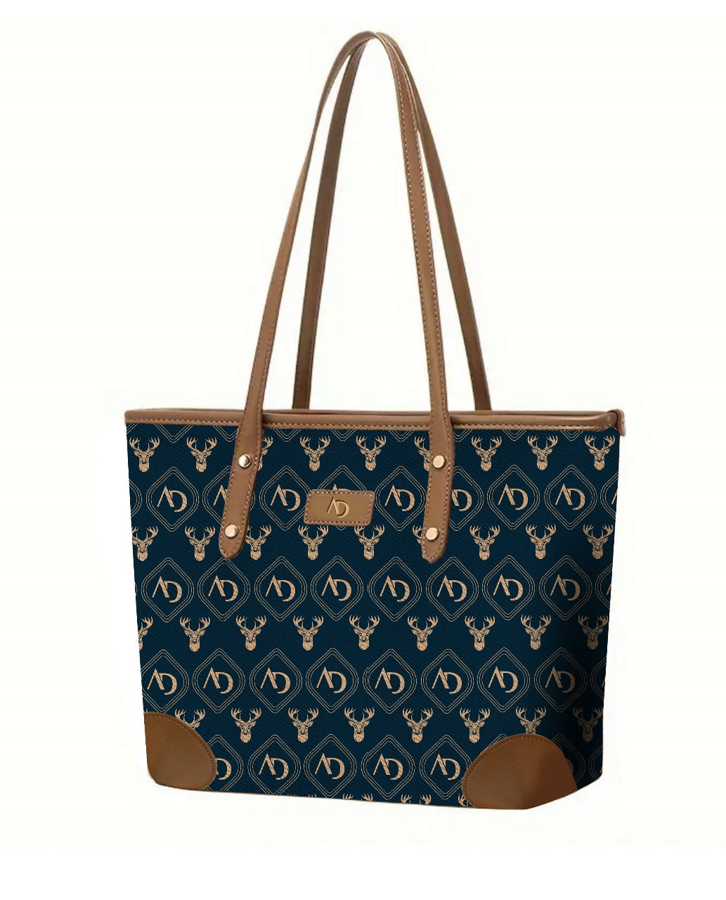 Adorai Shopper Bag with Logo Pattern