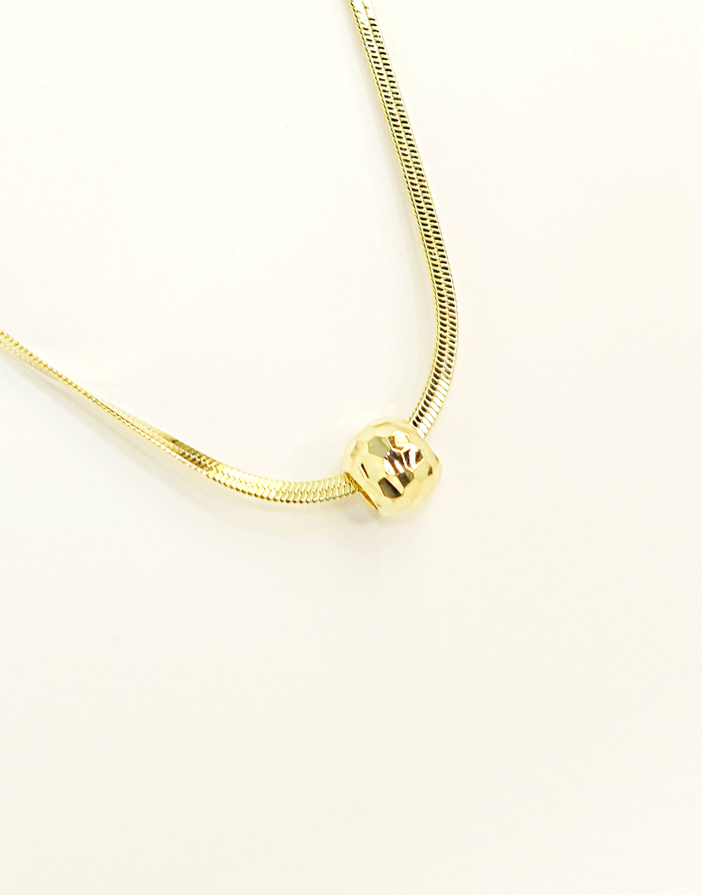 Crystal Gold Ball Pendant Necklace