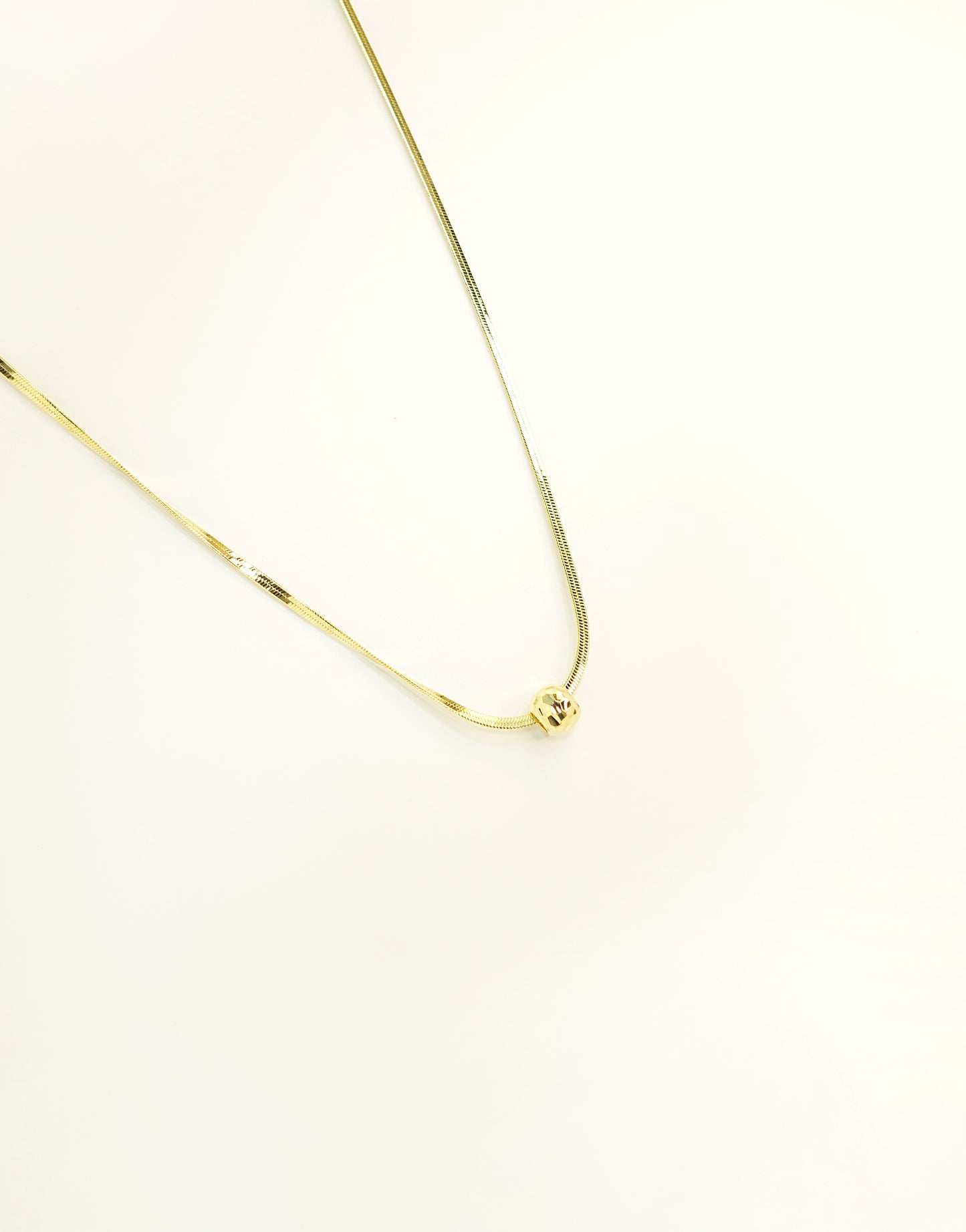 Crystal Gold Ball Pendant Necklace